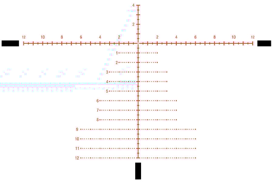 Trijicon Tenmile 3-18x44mm Riflescope FFP Illumination Red with Green MRAD Precision Tree Black